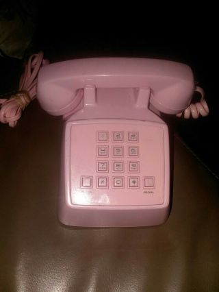 Pink Mini Landline Desktop Phone Vintage Telephone Princess Girl Child