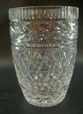 Waterford Crystal Vase Large Vintage 7.  75 " Flower Floral Cut Irish Ireland Glass