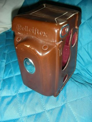 Leather Camera Case For Rollei Rolleiflex Tlr Vintage Twin Lens Reflex