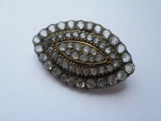 Vintage Circa Early 20th Century Diamante Brooch