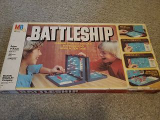 Battleship Game Vintage 1978 Milton Bradley W/ Box Complete Game