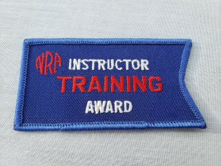 Vintage Nra National Rifle Association Instructor Training Award Patch 4 " Inch
