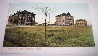 Kendall College Muskogee Oklahoma Antique Vintage Early 1900 