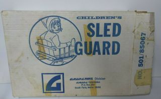 Vintage Wooden Child ' s Sled Guard 2