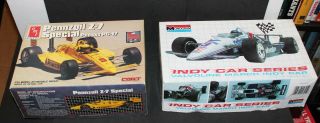 Vintage 1989 Monogram 1/25 Penske Pc - 17 And 1/24 Monogram March Indy Car Models