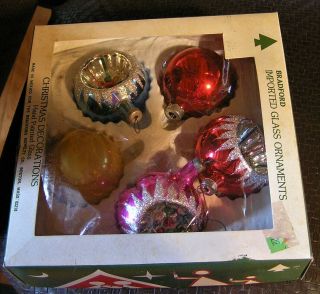 Vintage Christmas Glass Ornaments - Bradford