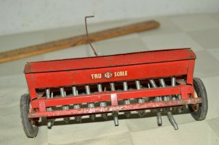 Vintage Tru Scale Planter,  Grain Seed Disk,  Farm Implement Toy 4