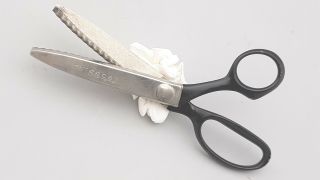 Vintage Wiss Pinking Shears Scissors Cb7 Made Usa Zig Zag Cutter,  Old Stock