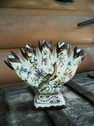 Vintage Vase 5 Finger Made In Portugal 116 - A 7 1/2 "