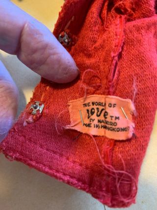 Vintage HASBRO World Of Love 1971 Doll Clothes 3