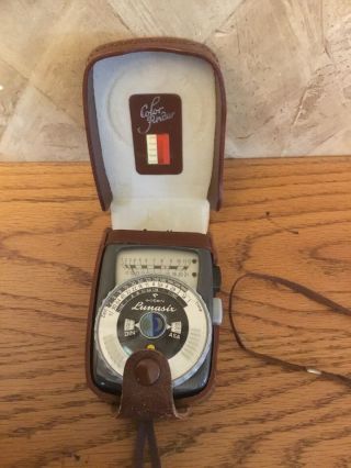 Gossen Vintage Lunasix Photo Exposure Meter With Case ∙ Made In West Germany