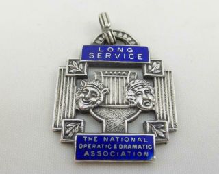 Vintage Long Service National Operatic & Dramatic Association Silver Medal 1967