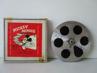 Vintage 9.  5mm Film Mickeys Mellerdrammer B/w Silent Mickey Mouse