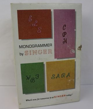 Vintage Singer Monogrammer 171256 For 750 Series Sewing Machines,  Box