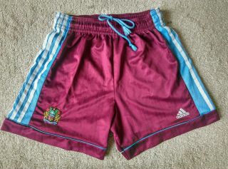 Vintage Adidas Burnley Fc Home Football Shorts 98/99 Adults Size Medium 34 "