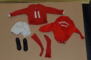 Vintage Palitoy Action Man Manchester United Football Outfit 1960 