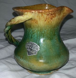 Vintage Australian Pottery - Bennett’s Jug With Twisted Handle - 11cm