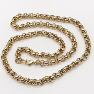 Vintage Signed Monet Gold Tone Rope Hoop Loop Ladies Necklace