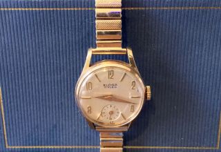 Vintage 1950s Swiss Eloga Rolled Gold Ladies 17 Rubis Mechanical Wristwatch
