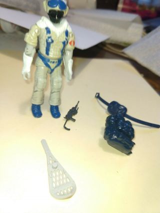 Vintage 1985 Gi Joe Cobra Snow Serpent It Comes With Most Of The Accessories.