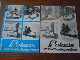 Vintage Polaris Feature Finder Snowmobile Brochure 1972