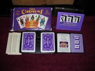 Vintage Card Game Five Crowns And Set Family Game Of Virtual Perception