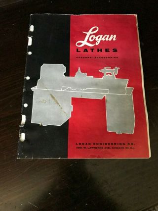 Vintage Logan Lathes Metal Shaper Accessories With Extra Pages