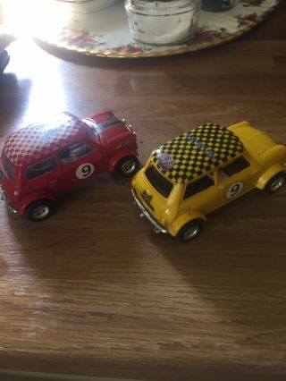Two Vintage Scalextric Minis Coopers 1960 5