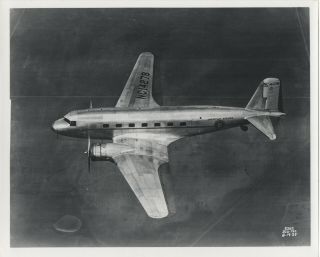 Large Vintage Photo - American Airlines Dc - 2 Nc14278 In - Flight