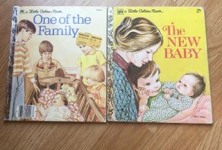 Vintage Childrens Little Golden Books One Of The Family And The Baby