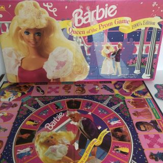 Vintage Barbie Queen Of The Prom Board Game (1991) 1990 