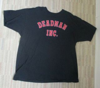 Wwf Wwe Undertaker Deadman Inc.  T - Shirt,  Black,  Xxl Size,  1990,  Vintage