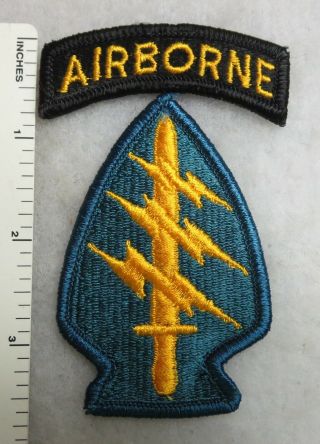 Us Army Airborne Special Forces Patch Vietnam War Vintage Merrowed Edge