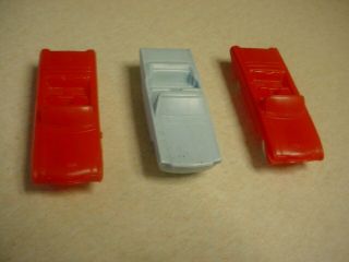 Vintage Thunderbird And Mustang Post Cereal Premium F&f Mold Plastic Cars