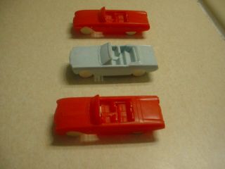 Vintage Thunderbird and Mustang Post Cereal Premium F&F Mold Plastic Cars 2