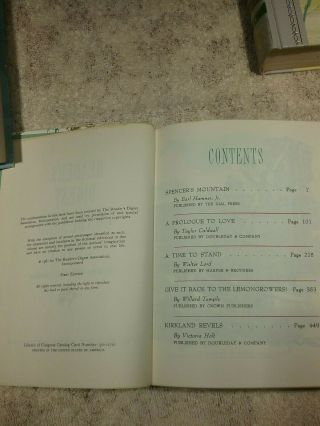 3 Vintage 1962 & 1964 Reader ' s Digest Condensed Books,  1st Editions. 4