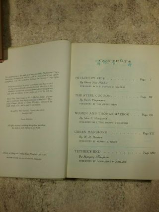 3 Vintage 1958,  1960 & 1961 Reader ' s Digest Condensed Books,  1st Editions. 4