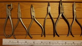 Vintage Watchmakers Or Jewellers Pliers & Punch