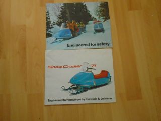 Vintage Snow Cruiser Snowmobile Brochure 1971