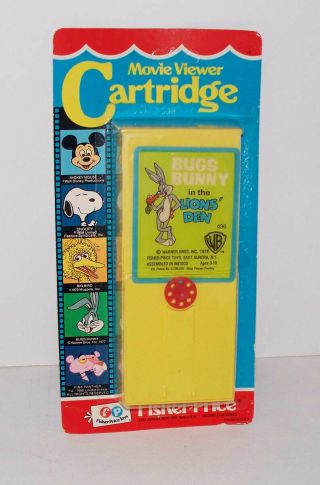 Vintage Fisher Price Movie Viewer Cartridge Bugs Bunny Dated 1978