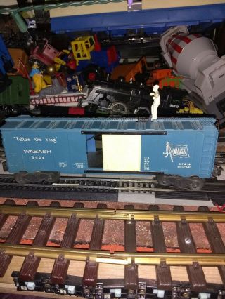 Lionel 3424 Wabash " Follow The Flag " Operating Brakeman Boxcar Vintage O Scale