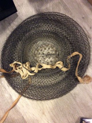 Vintage Collapsible Metal Mesh Fishing Basket - Inox - France