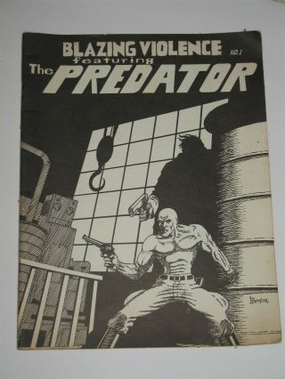 Vtg Blazing Violence The Predator No 1 Adult Only Underground Comic Book