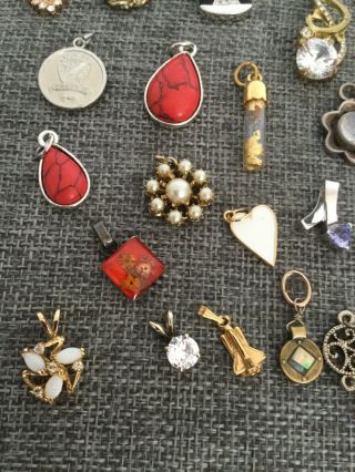 38 Vintage Now Small Petite Pendants Jewelry Making Up Cycle 2