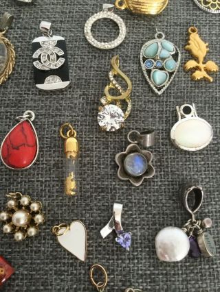 38 Vintage Now Small Petite Pendants Jewelry Making Up Cycle 4