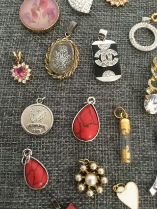 38 Vintage Now Small Petite Pendants Jewelry Making Up Cycle 5