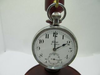 Vintage Pocket Watch 15 Jewels Chrome Cased And.