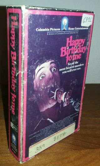 Happy Birthday To Me Beta Betamax Vintage Classic Horror (not Vhs)