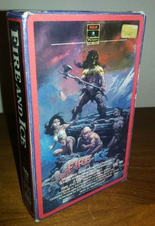 Fire And Ice Beta Betamax Vintage Classic Animation Frank Frazetta (not Vhs)