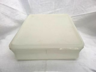 VINTAGE TUPPERWARE SHEER RECTANGLE CONTAINER 290 W/ LID 291 COLD CUTS 13X9 4